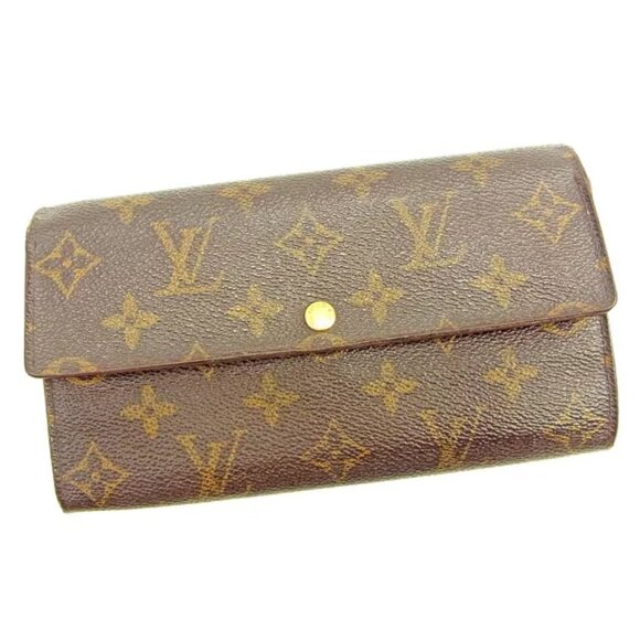Louis Vuitton Wallet Purse Monogram Brown Woman unisex Authentic Used - Picture 1 of 6